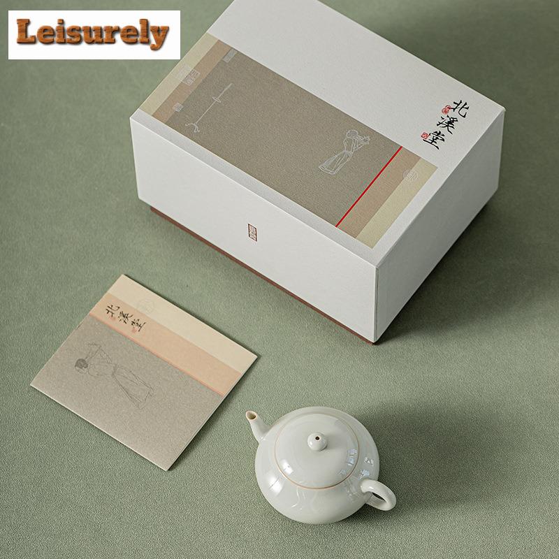 100ml Beixitang Håndlaget Isbord Farge Tekanne Kinesisk Mini Siting Pot Te Lagingskjele Med Kulehullfilter Teartikkel Forsyninger