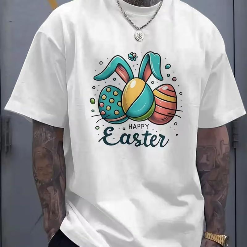 Cute Flower Easter Egg Rabbit Tshirt Fashion Shortsleeved Casual Tshirt Easter Gift Unisex Clothes T Shirt Unisex