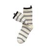 Female Spring and Autumn Striped Cloth Label In The Drum Pile Cotton Socks