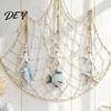 Wooden Ocean Hanging Ornament Starfish Decoration, Nautical Coastal Wall Ornament, Seaside Inspired Decor Theme Art for Home Beach Lake House