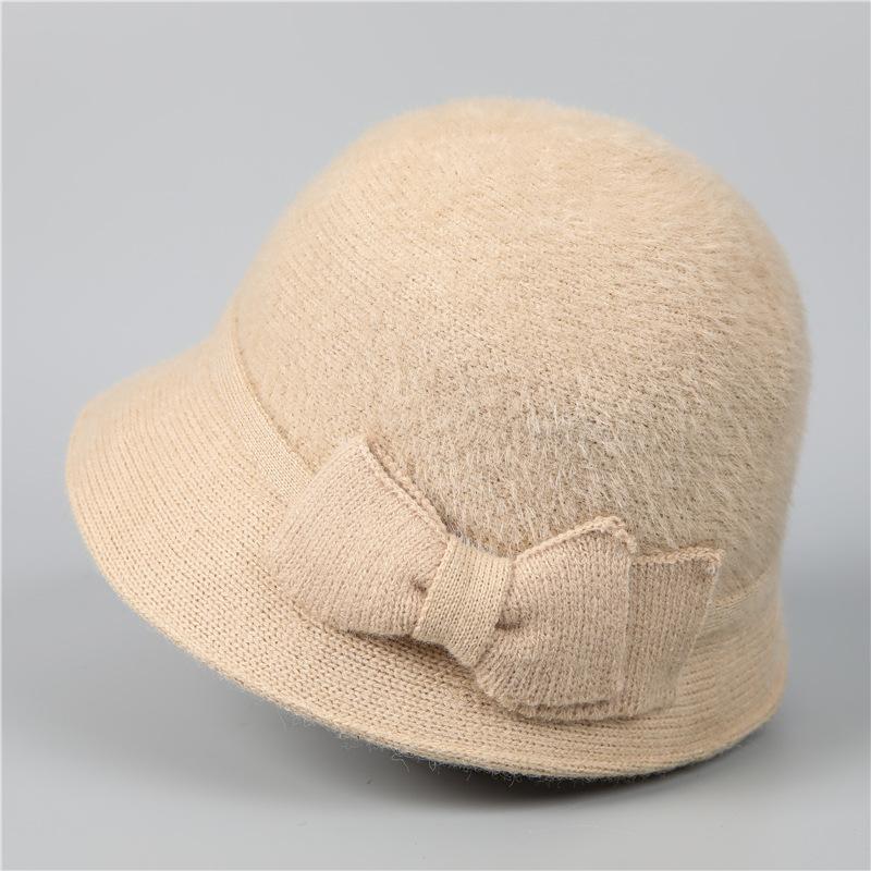 Шляпа Женская Осенне-Зимняя Теплая Шляпа Флисовая Утепленная Панама Шляпа для Пожилой Женщины Шляпа-Ведро