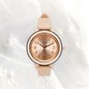 Fieldwork Analog Watch with Silicone Strap and Inner Pink Zille Women's Ring, Gold, Pink, JN038-2