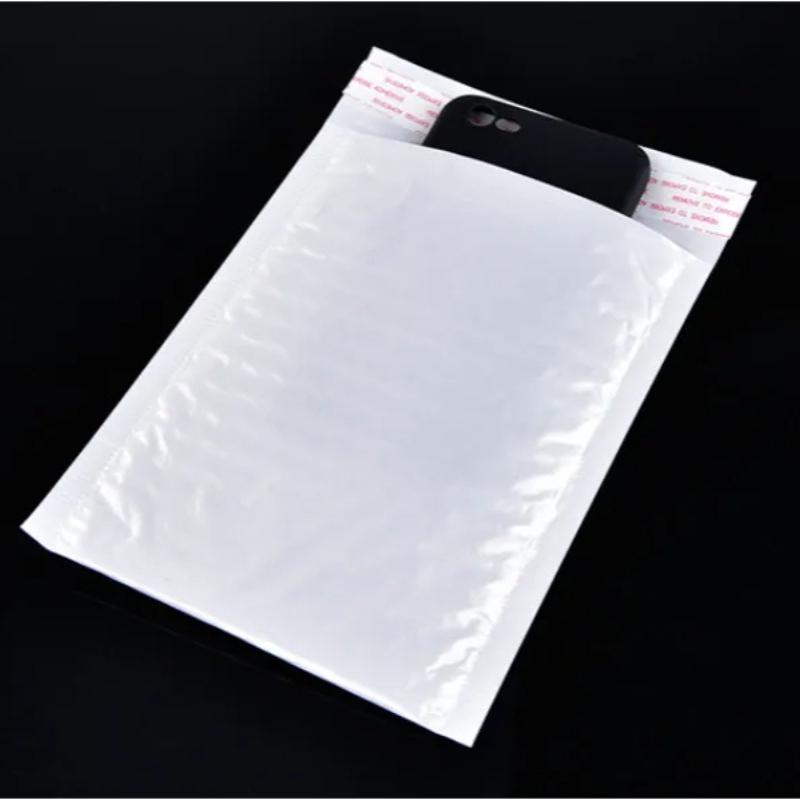 50Pcs White Foam Envelope Bag Mailers Padded Shipping Envelope with Bubble Mailing Bag Christmas Package Gift