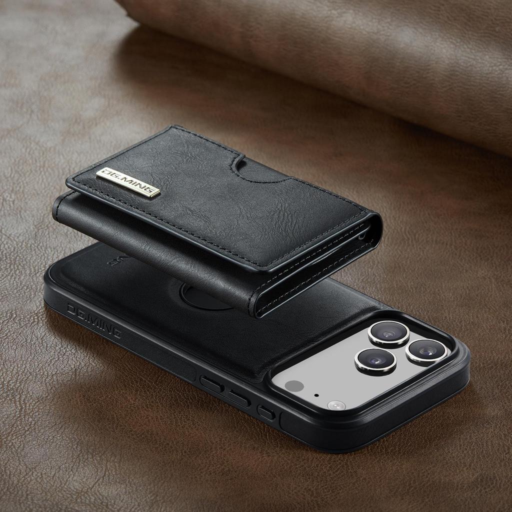 Luxury Detachable Magnetic Leather Phone Wallet Case Stand For iPhone 17 Air 16 15 Plus 13 12 Pro Max Samsung S26 S25 S24 Ultra Google Card Slot Cover
