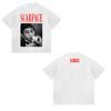 2025 Summer Scarface Al Pacino Movie Joint European and American Trend Loose Unisexs and Womens TShirts Classic Movie EleUnisexts