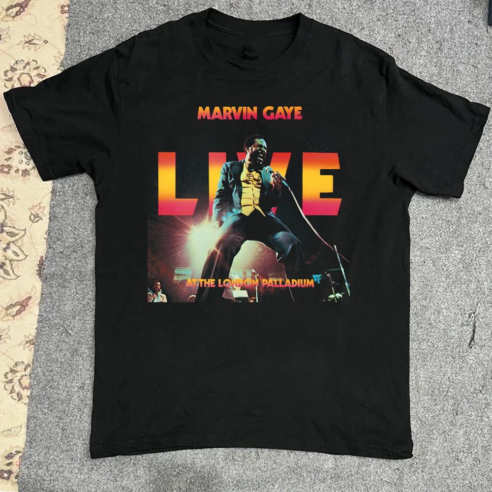 NEW Marvin Gaye Live At The London Palladium T Shirt All Size S-5XL DS116 Unisex T-Shirt