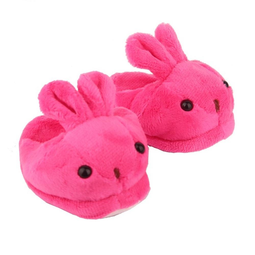 Rabbit Bear Doll Slippers Cartoon Animal Doll Accessories Lovely Mini Plush Shoes  1/4 BJD Dolls