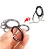 40Pcs 4.72mm-3cm Outer Diameter Replacement Fishing Rod Eye Replacements Fishing Rod Ceramic Guide Rings Set 10 Size