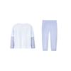 Nike Casual Sports Suit Two-Piece Letter Pullover Long Sleeve Top Comfortable Versatile Pants Kids Sets Purple N32432267GS-004