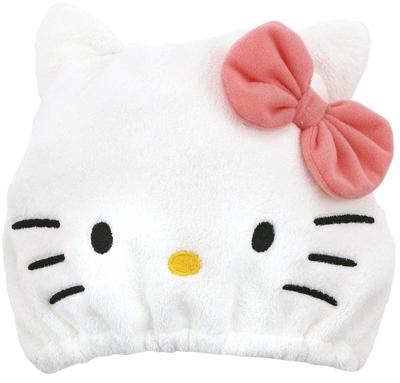 Water Absorbent Quick Drying Animal Towel Cap Hello Kitty Sanrio Height 23 X Width 17cm TOC11-A