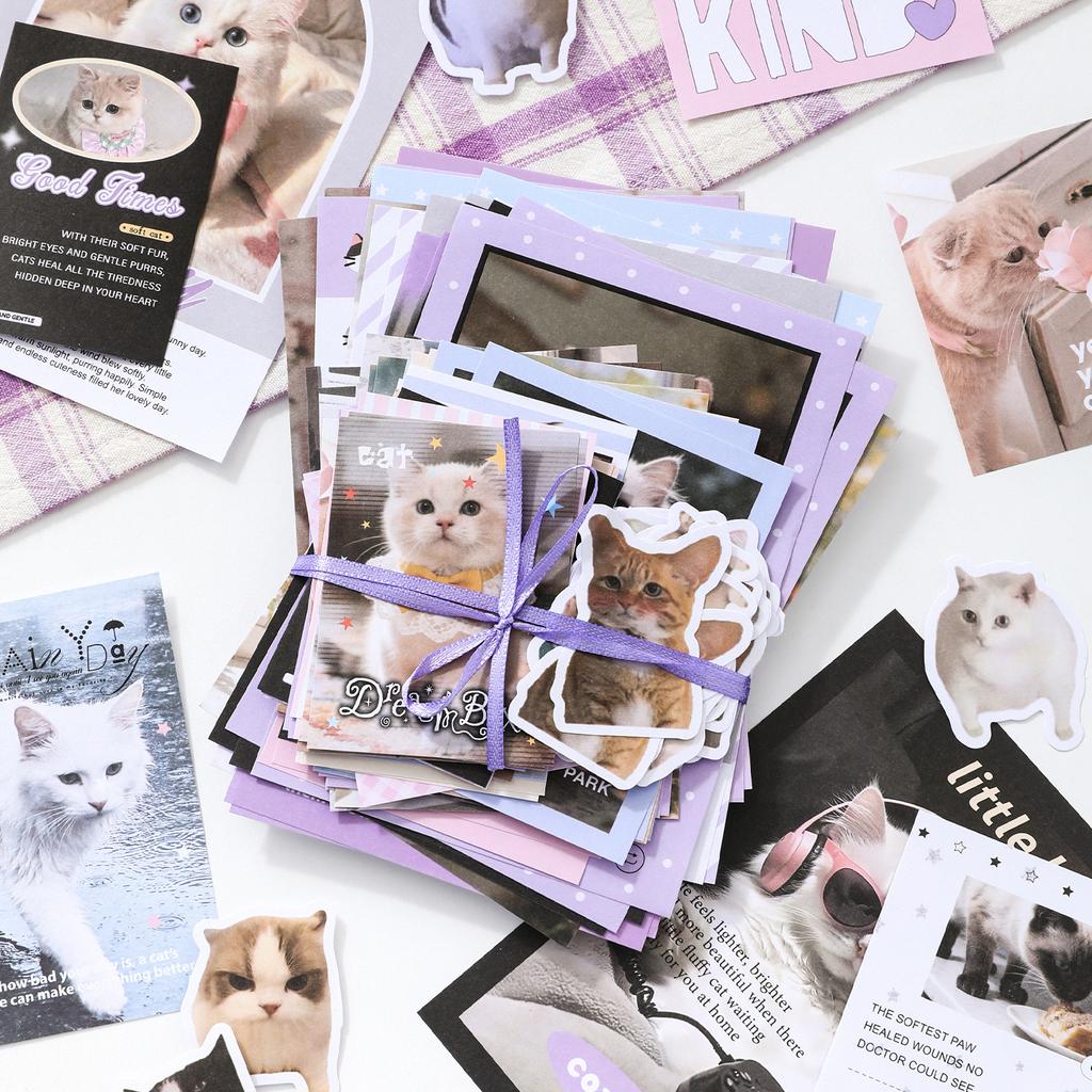 100pcs Vintage Scrapbooking Sticker Materials Paper Combo Kit for DIY Junk Journal Collage Photo Album Stationery Supplies