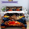 3-teiliges Bettbezug-Set (1 * Bettbezug + 2 * Kissenbezug, ohne Kern), Dragon Ball Print Bettwäsche-Set, Schlafzimmer-Dekoration, Ganzjahres, Geburtstagsgeschenk