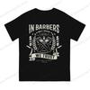 100pure Cotton Printed Unisex Tshirt In Barbers We Trust Short Sleeve Tshirts Street Short Sleeve Tee Funny Tops