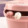 Silicone Support Pan Pot Lid Holder Anti-Overflow Pot Clip Kitchen Tools Stand Mobile Phone Chopstick Spoon Holder Stand Gadgets