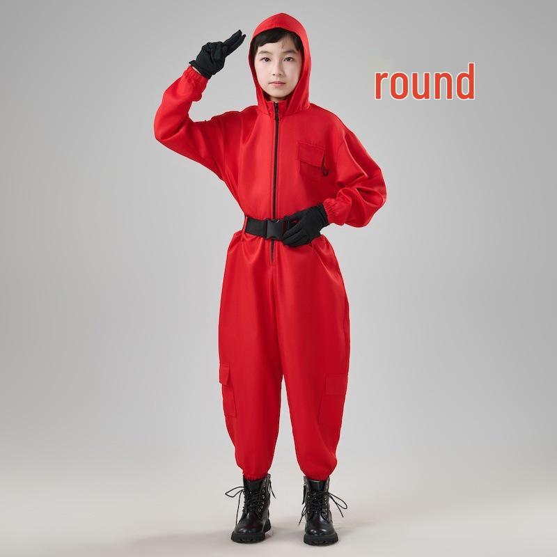 Children's Money Heist Dalí Jumpsuit Halloween Cosplay Costume