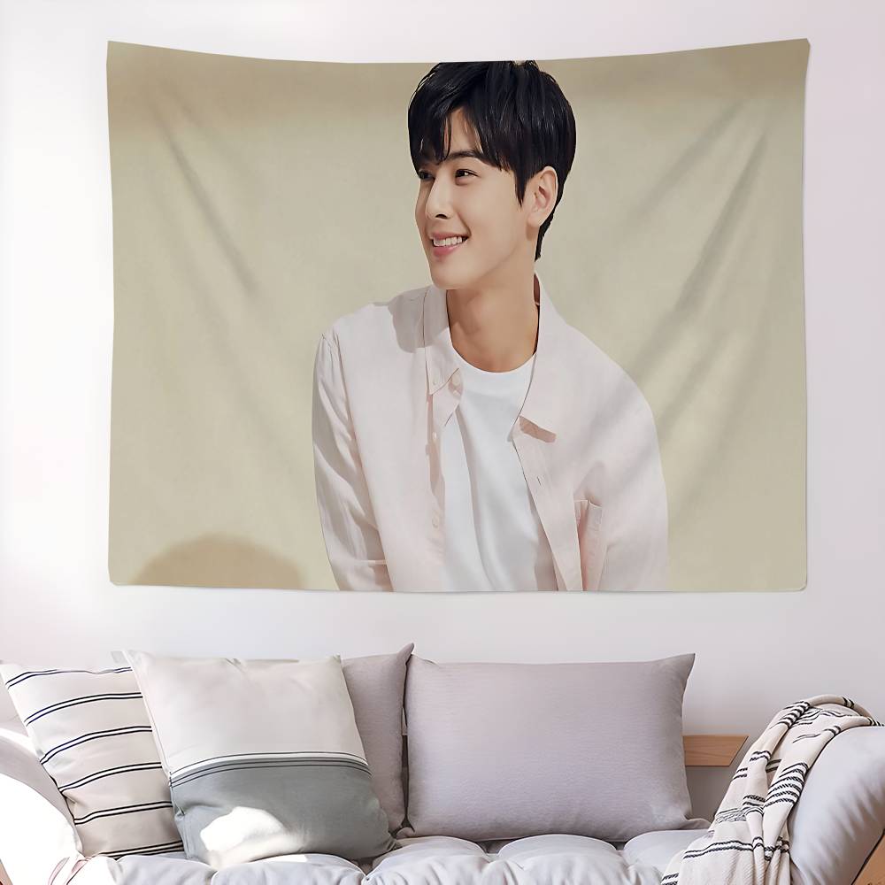 Kpop AAstro Cha Eun Woo Hippie Wall Hanging Tapestries Bohemian Wall Tapestries Mandala INS Home Decor