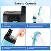 Doccia da Campeggio Portatile con Riscaldatore, Doccia Portatile Ricaricabile da 6000mAh con Riscaldatore a Immersione da 2000W, Display LED, Doccia da Campeggio Riscaldata per Viaggi,