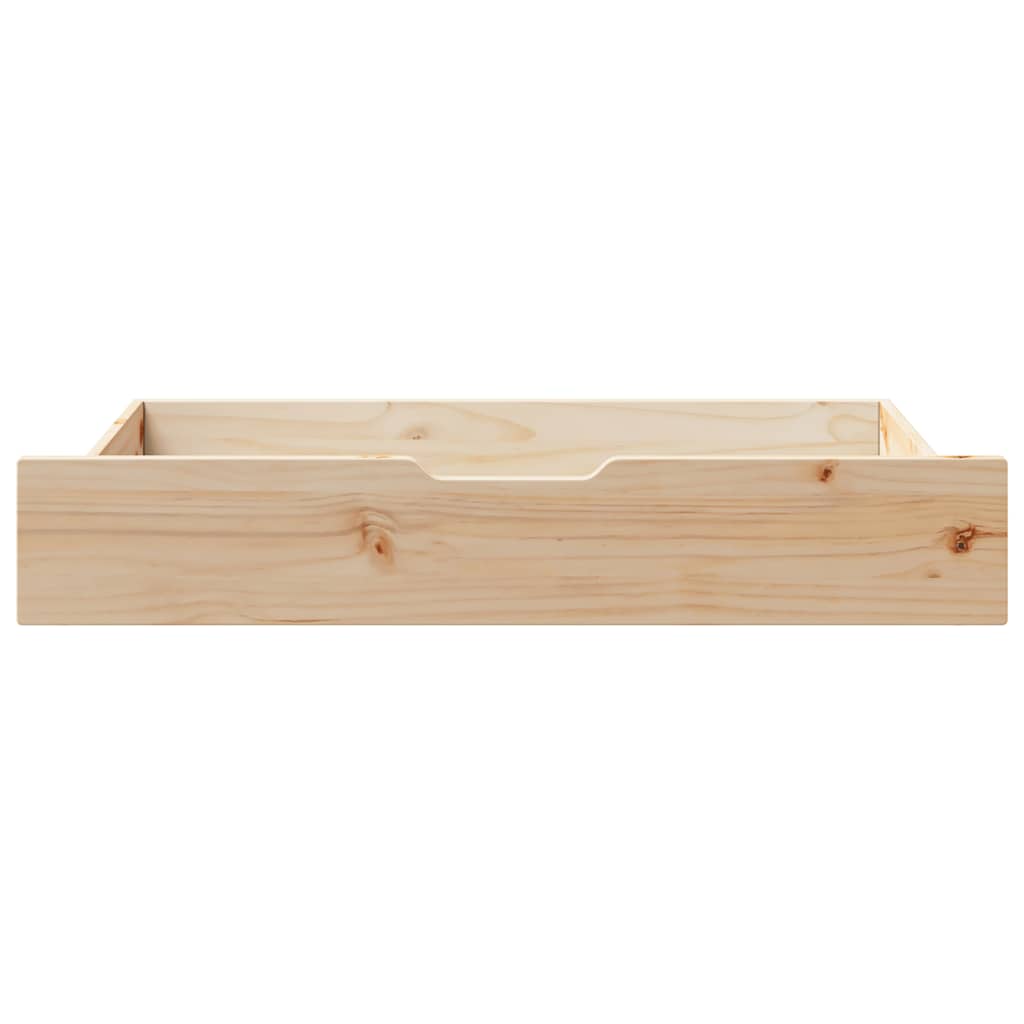 Vidaxl Szuflady Pod Łóżko, Z Kółkami, 2 Szt., 90X55X16 Cm, Sosna