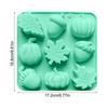 9-Cavity Silicone Baking Molds, Multipurpose Cupcake Pan for Resin, Soap, Chocolate, Candle Making, Fall Thanksgiving Home Decor