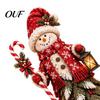 Christmas Witch Collectibles Santa Claus/Snowman/Witch Figurine with Tree Skirt Design, Table Centerpiece Indoor Party Ornaments for Christmas, Resin
