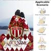 Custom Name Monaco Crest Emblem Blanket Bedding Blanket for Women Men, Soft Throw Blankets for Couch,Bed, Picnic, Christmas Gifts