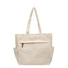 Women's Large Corduroy Tote Bag - Versatile Solid Color Shoulder Handbag