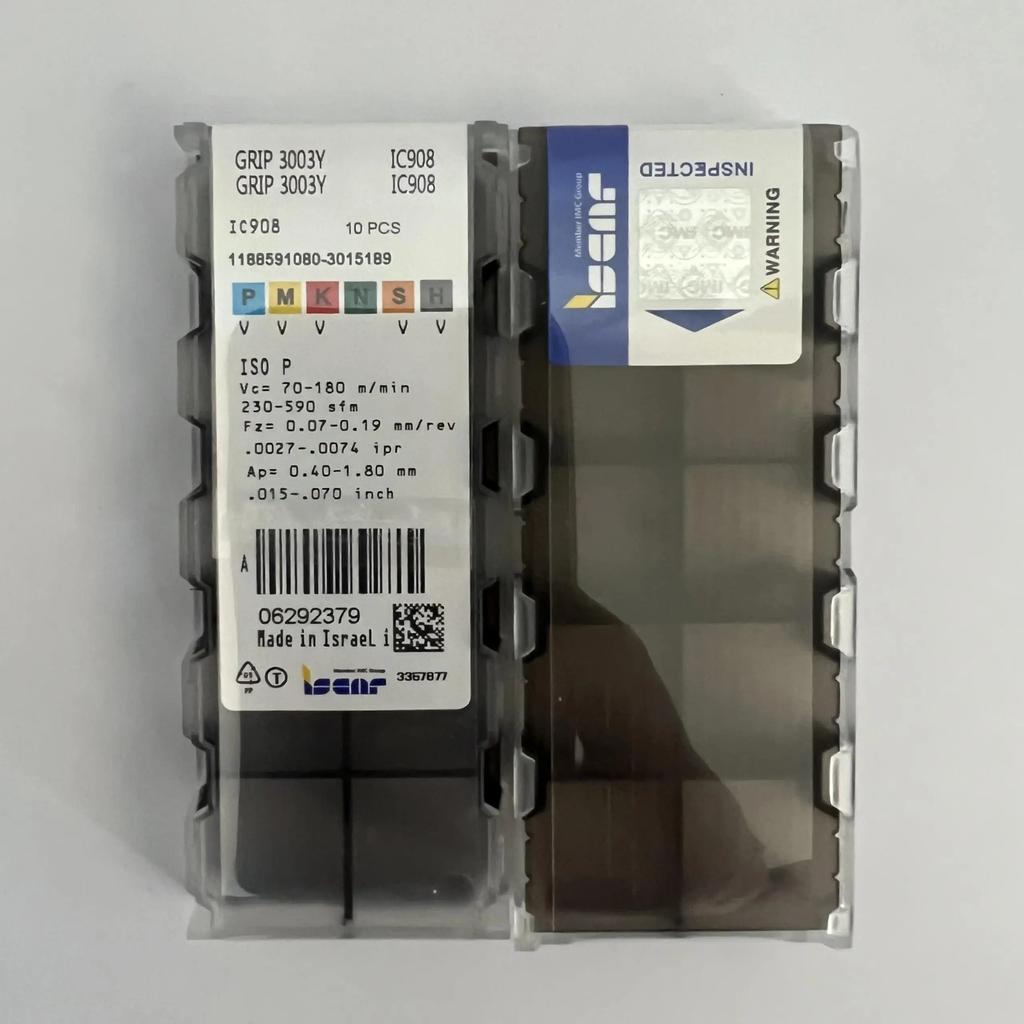 GRIP3003Y IC908 /Industrial indexable carbide inserts 10 Pcs