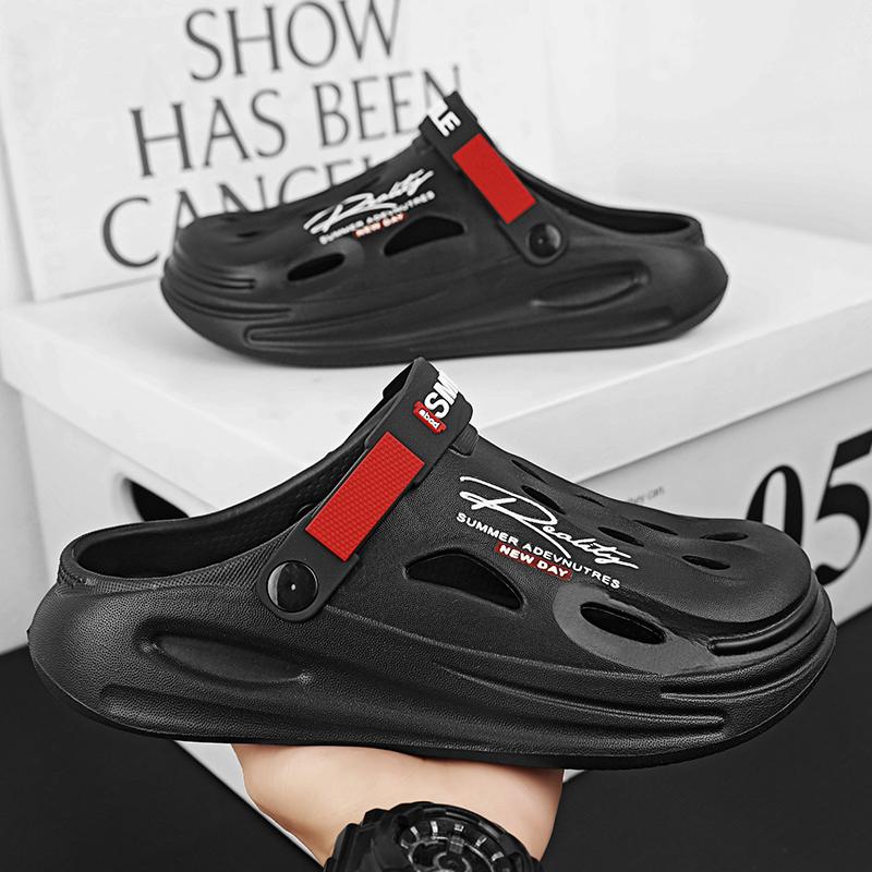 

Летние мужские сабо сандалии уличные тапочки мужская садовая обувь сандалии на плоской подошве мужские кроссовки для отдыха летние повседневные туфли 40-41