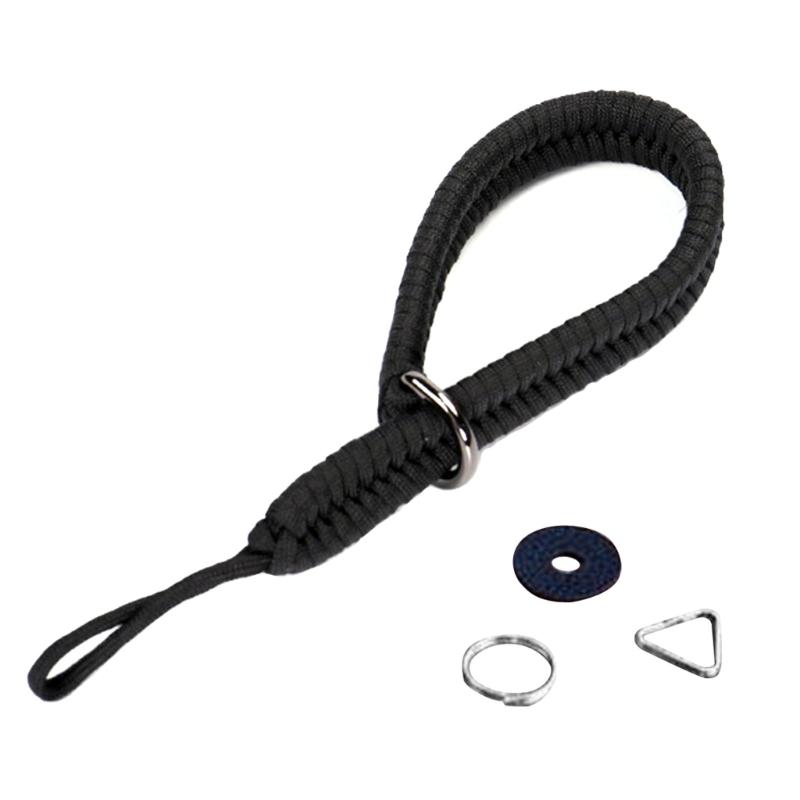 Nylon Braided Camera Hand Grip Strap Security Digital Cameras Climbing Rope Lightweight Digital Cameras Hand Strap чёрный