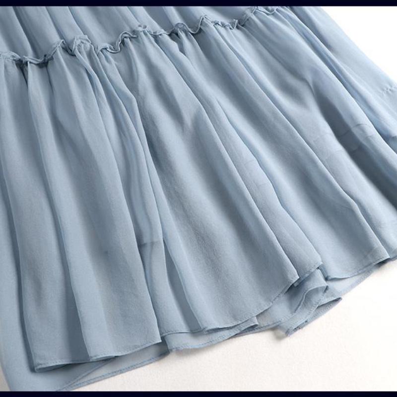 Chiffon Dresses Women's Summer Elegant Loose Large Size Temperament Thin Medium-length Dresses