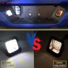 Y4UA 6000K White LED License Plate Lights Set Waterproof LED Light High Brightness License Lamp Car Spare Part for Car 1500
