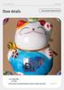 Car Lucky Cat Blessing Plate Rearview Mirror Ornament for Women's Safety
