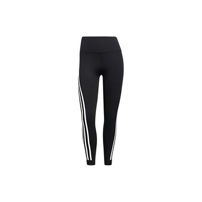 Calças Leggings Esportivas Listradas de Treino Ticons 7/8 Femininas Parte de Baixo Preto H64211