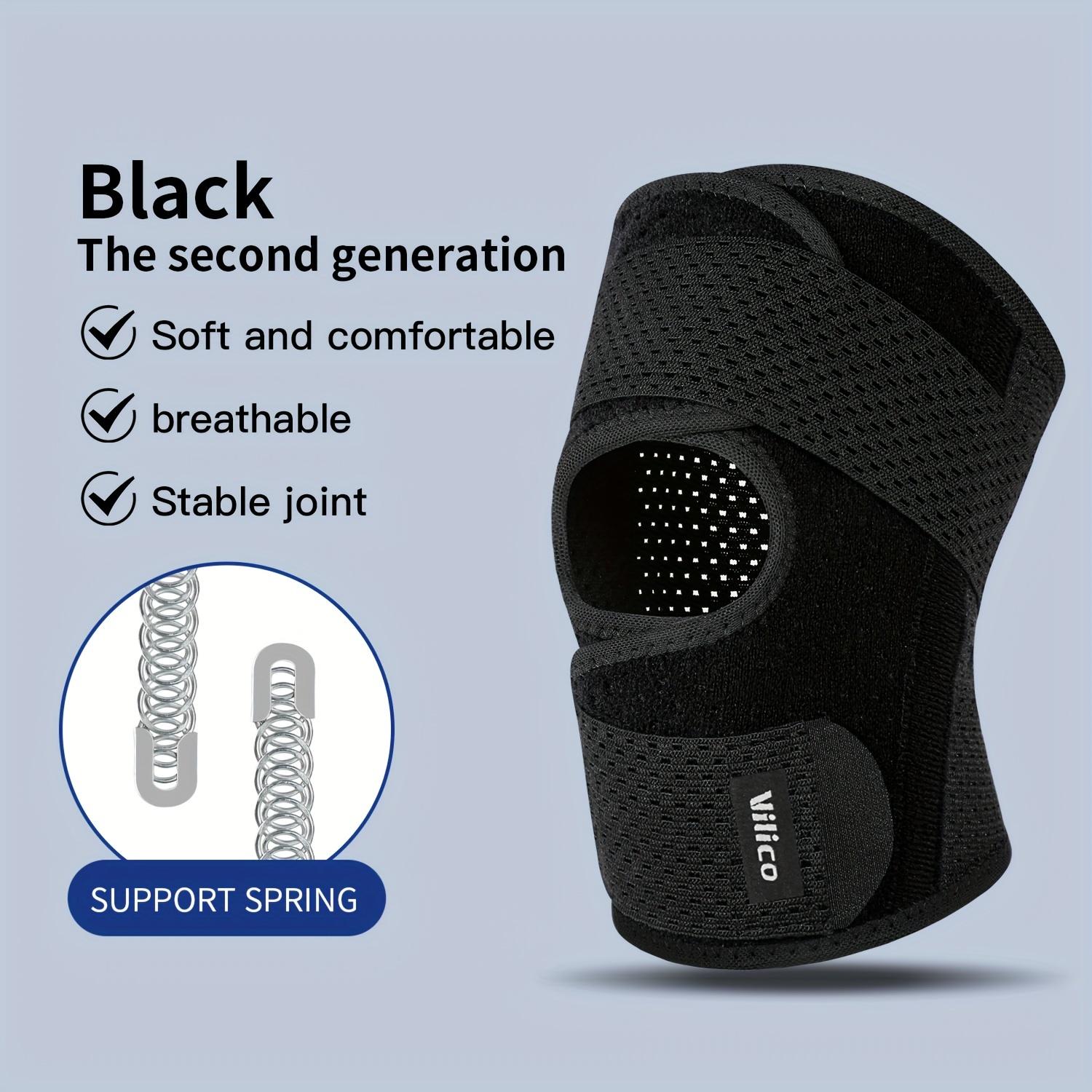 

Elastic Strap Sports Knee Brace, Unisex Breathable Polyester Knee Support for Fitness Basketball, Ideal for All Kinds of Sports XL чорний