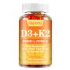 Gummies Containing a Blend of Vitamins D3, K2, and Magnesium To Support Bone Health, Boost Immunity, and Are All-natural.