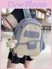 Cute Shark Backpack For Girls With Nylon And Cartoon Design For School Use