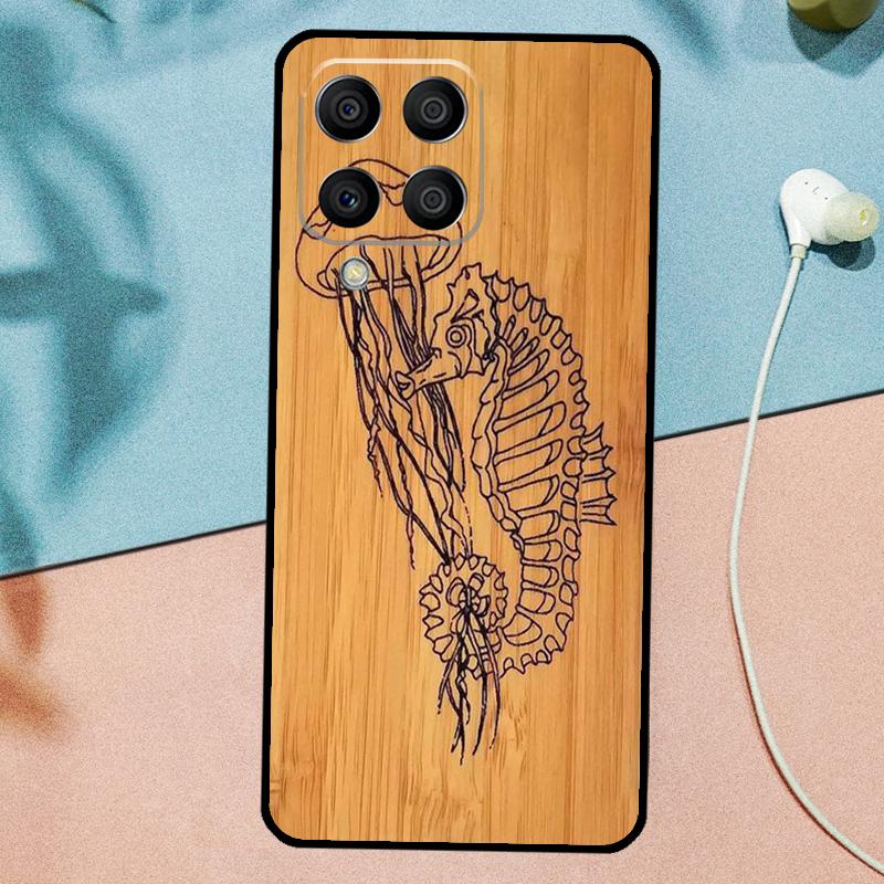 Starfish Seahorse Pattern For Samsung Galaxy M53 M33 M11 M21 M31 M12 M13 M14 M15 M35 M34 M54 M32 M52 M06 M16 M55 Case