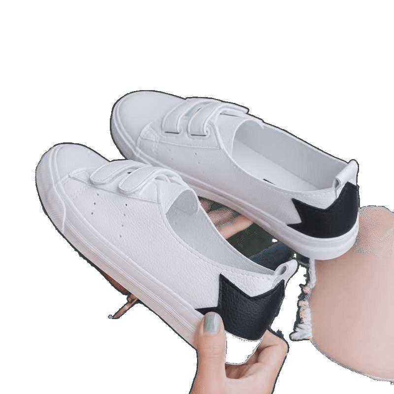 2025 summer new breathable little white shoes women's versatile Korean version lazy shallow mouth canvas shoes women's shoes casual white shoes