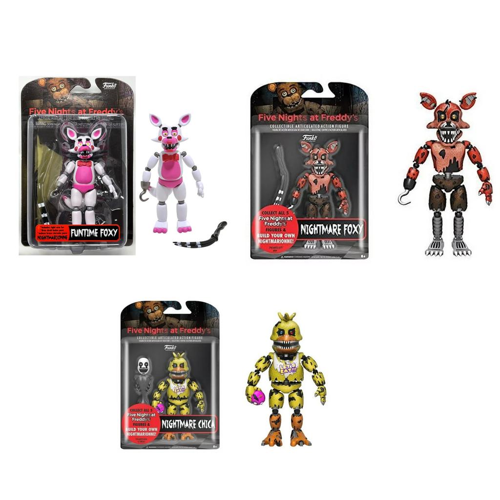 Five Nights At Freddys Action Figures Toy Security Breach Series Glamrock Foxy PVC Doll For Kid Gift