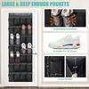 Over The Door Shoe Rack With 24/28/35/40 Large Mesh Pockets Hanging Shoe Organizer For Closet Hanging Shoe Rack Holder Hanger