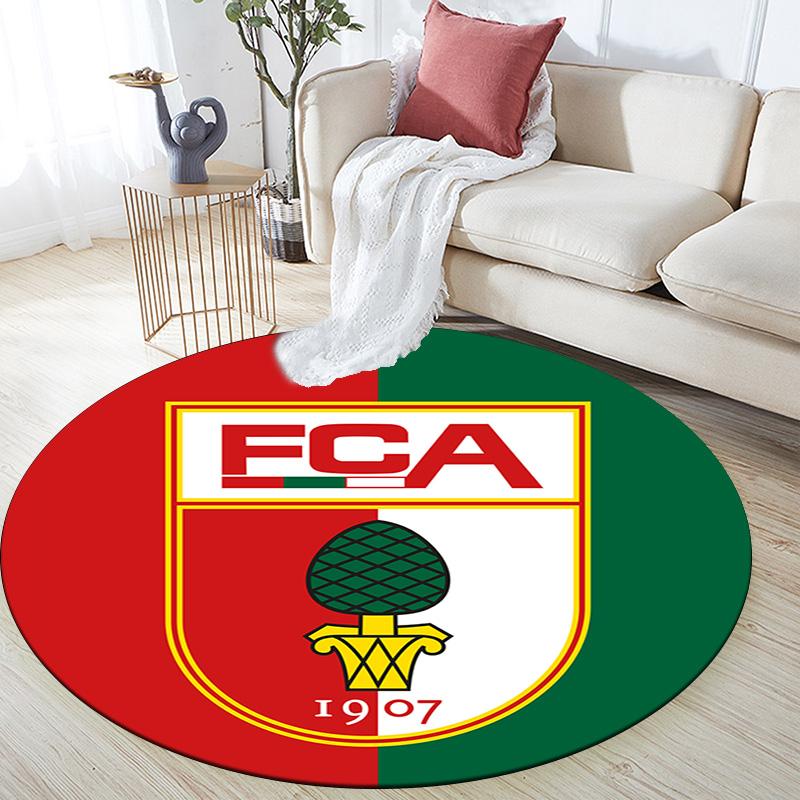 FC Augsburg Round Area Rug Under Office Chairs Bedroom Living Room Home Decor