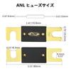 WMYCONGCONG 1 ANL Fuse Holder + 3 Pcs with 30A ANL Fuse for Car Audio Amplifier, Gold Plated (30A)