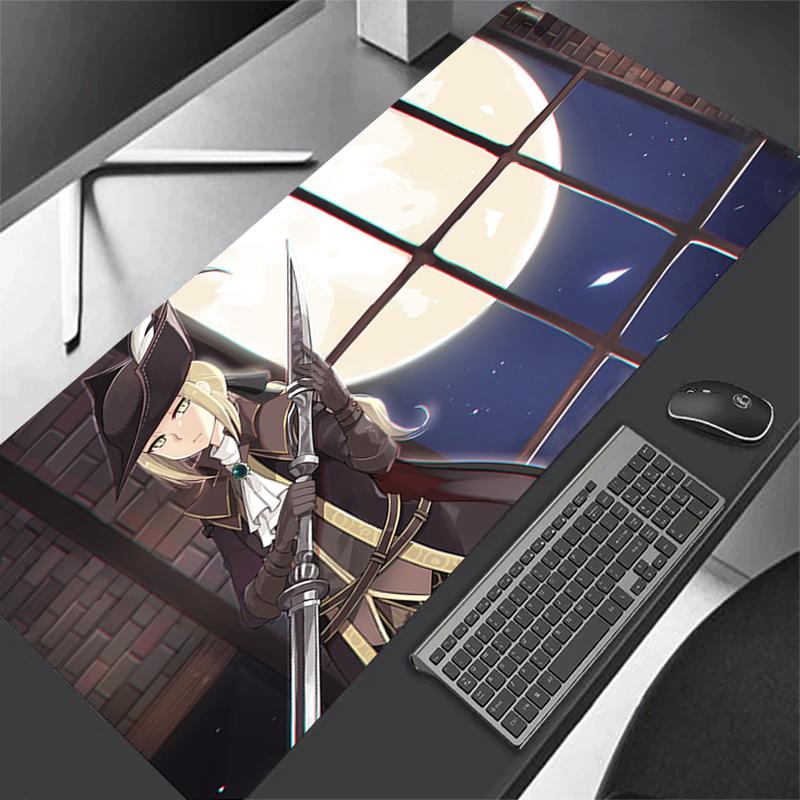 XXL Computer Anime Bloodborne Gamer XL Desk Mat Large Size Gaming Mousepad PC Keyboard Carpet Overlock Table Mouse Pad x