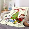 Peanuts Christmas Celebration Blanket Soft Throw Blanket For Home Bedroom Bed Sofa Travel Office Solid Christmas Blanket