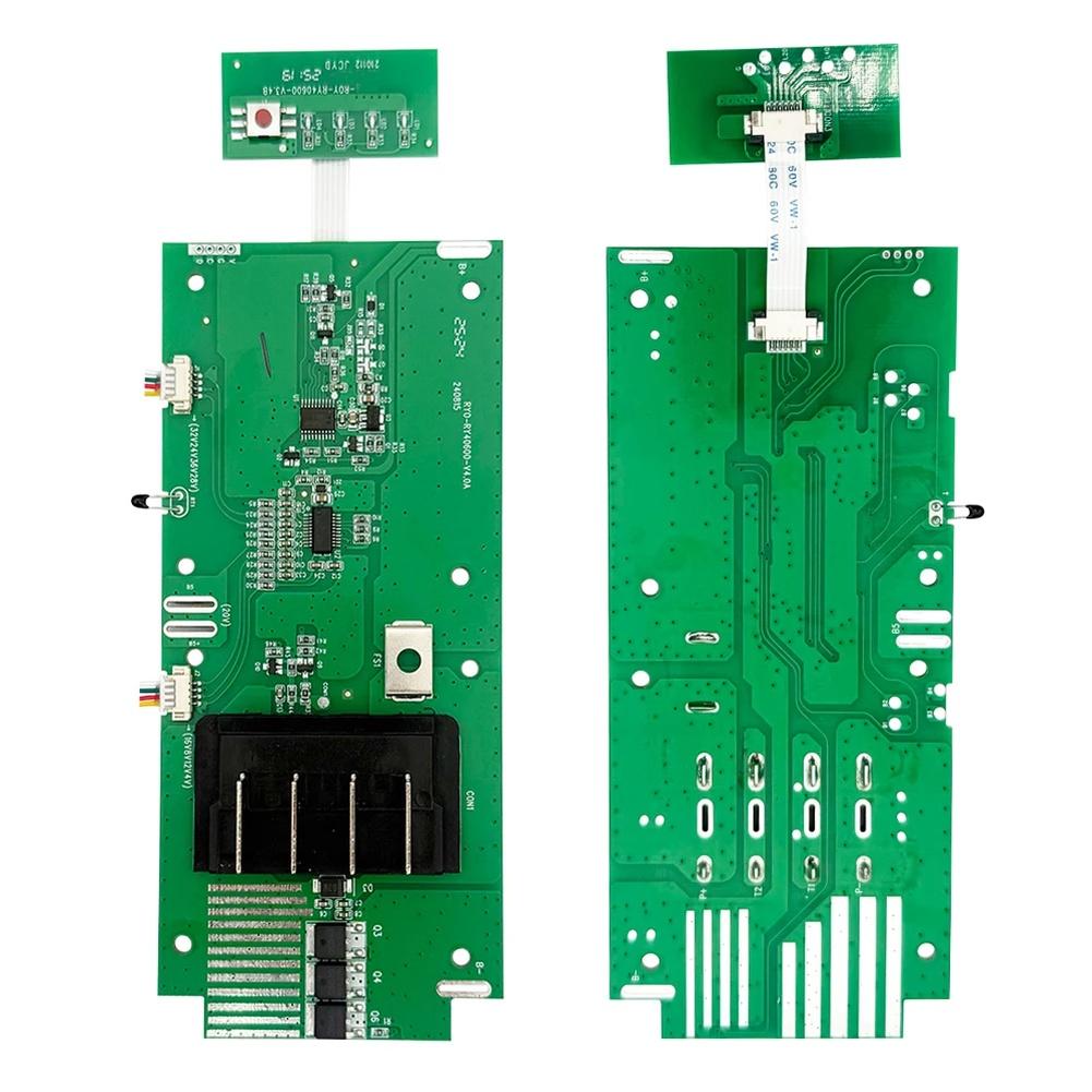 For Compatible Tool 40V Battery Protection Board OP4040 with Plastic Case Holding 20 Li Ion Cells and Protection PCB