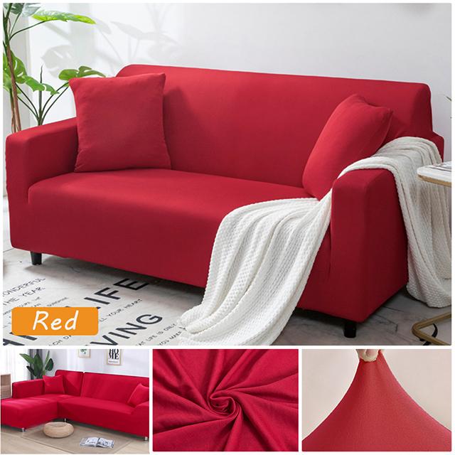 Elastic Plain Solid Sofa Cover Stretch Allinclusive Couch Cover For Living Room Corner Armchair Sofa Case L Shape Need Buy
