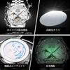 OLEVS Mechanical Automatic Winding Moon Phase Stylish Skeleton Waterproof Popular Watch Luminous Watch for Men White Men's