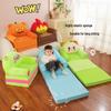 Foldable Three-Fold Cartoon Sofa for Kids: Lazy Baby Seat & Tatami Nap Sofa
