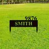 Metal Sign Personalized Family Name Surname Yard Plaque Outdoor Garden Decor Housewarming Gift