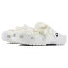 Crocs Classic clog SDS Pearl Girl EVA Dream Style Vintage Strap Sweet Home Casual Beach Hole Shoes Unisex White